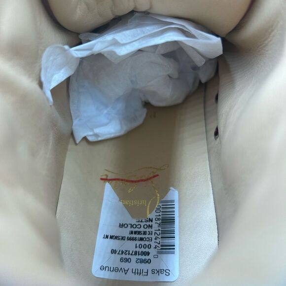 Men's Christian Louboutin, Lou Spike flat high top sneakers size 41 made Italy - Picture 7 of 11